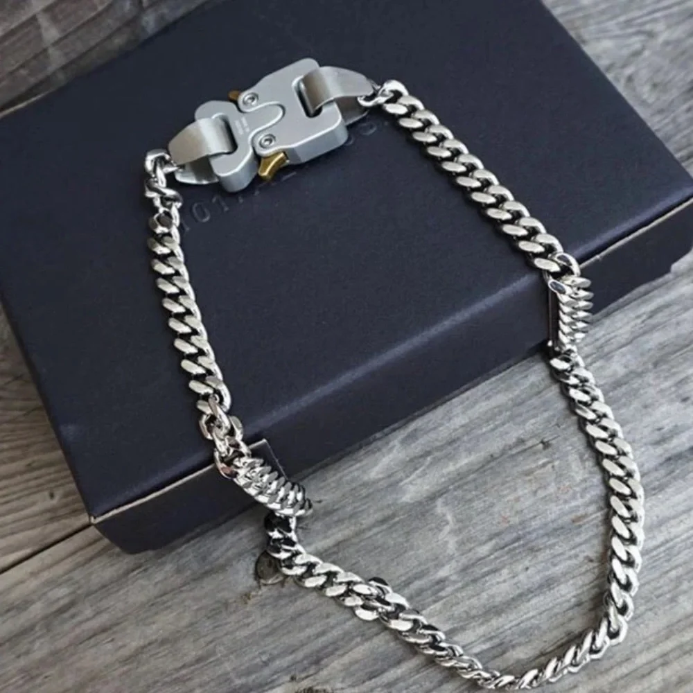 Stainless Steel Cuban Statement Choker Chain Link Luxury Necklace